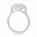 Oval Moissanite Three-Stone Engagement Ring