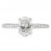 1.20 carat Oval Diamond Invisible Gallery™ Engagement Ring flat
