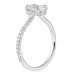 1.20 carat Oval Diamond Invisible Gallery™ Engagement Ring side