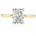 1.51ct Radiant Cut Diamond Solitaire Engagement Ring front