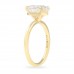 Oval Moissanite Super Slim Band Engagement Ring 