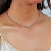 3.05 carat Graduated Diamond Tennis Necklace lifestyle
