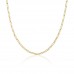 Gold Paper Clip Necklace 18k Yellow Gold