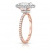 moissanite oval two-tone custom ring