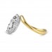 3 carat Oval Diamond Compass Prong Solitaire Ring side
