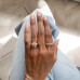 1.03 carat Round Diamond Compass Band lifestyle jeans