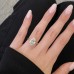 2.85 carat Oval Lab Diamond Two-Tone Solitaire Ring lifestyle hand open