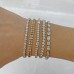 7.9 carat Slanted Pear Shape Lab Diamond Tennis Bracelet lifestyle wrist