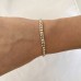 6.89 carat Bezel Set Emerald Cut Diamond Tennis Bracelet lifestyle wrist
