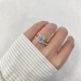 0.60 Carat Bezel Set Diamond Wedding Band finger lifestyle