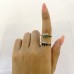 Graduated Diamond and Emerald Wrap Ring lifestyle finger