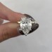 4.34 carat Pear Lab Diamond Solitaire Ring lifestyle pinch