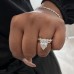 4.34 carat Pear Lab Diamond Solitaire Ring lifestyle pairing