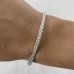 2.61 carat Lab Diamond Cluster Bangle Bracelet lifestyle wrist