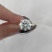 2.70 carat Round Lab Diamond Two-Tone Solitaire Ring lifestyle pinch
