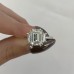 3.02 carat Emerald Cut Diamond Three-Stone Engagement Ring lifestyle pinch