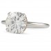 Round Moissanite Signature Wrap Solitaire Engagement Ring top