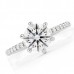 2.69 carat Round Diamond Platinum Six-Prong Engagement Ring top