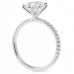 2.69 carat Round Diamond Platinum Six-Prong Engagement Ring back