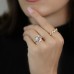 7 Carat Antique Cushion Cut Diamond Two-Row Ring lifestyle