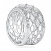 East-West Marquise and Pave Round Diamond Wide Wedding Band profile