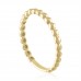 Beaded Gold Ring yellow side view