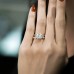4.04 carat Hybrid Oval Lab East-West Half-Bezel Braided Ring lifestyle pairing