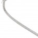 6.89 carat Bezel Set Emerald Cut Diamond Tennis Bracelet flat