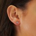 1.10 carat Diamond Stud Yellow Gold Earrings lifestyle