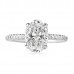 2.02ct Oval Diamond Signature Wrap Engagement Ring flat