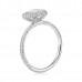 0.60 Carat Radiant Cut Diamond Bezel Halo Ring side