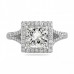 princess cut halo ring 2 carats
