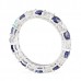 diamond and sapphire wedding band prong setting