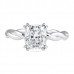 1.61ct Cushion Diamond Braided-Band Engagement Ring flat