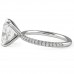 3.11 carat Cushion Cut Diamond Engagement Ring side