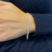 6.60 carat Lab Grown Diamond Yellow Gold Tennis Bracelet lifestyle
