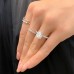 3.61 carat Antique Cushion Cut Lab Diamond Ring lifestyle