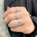 3 carat Old Euro Lab Diamond Pave Engagement Ring lifestyle