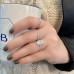 3.08 carat Oval Lab Diamond Pave Prong Engagement Ring lifestyle