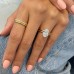 2.85 carat Oval Lab Diamond Two-Tone Solitaire Engagement Ring lifestyle