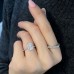 2.37 carat Cushion Cut Lab Diamond Hidden Halo™ Ring lifestyle