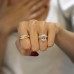 5.01 carat Hybrid Step-Cut Invisible Gallery™ Engagement Ring lifestyle fist