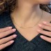 Gold Paper Clip Necklace 18k Yellow Gold lifestyle