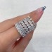 East-West Pear Shape Diamond Wedding Band lifestyle