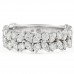 Marquise and Round Diamond Cluster Band top