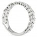 Marquise and Round Diamond Cluster Band side