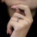 3.22 carat Pear Shape Lab Diamond Lotus Prong Ring lifestyle profile