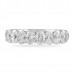 1.60 carat Oval Diamond Halfway Band flat