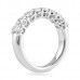 1.60 carat Oval Diamond Halfway Band profile