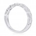 Bezel Set Baguette Diamond Halfway Band side
